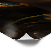 ブラックユニコーンメラニンユニコーンAfro Queen Crown ポスター (コーナー)