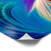 ブラックユニコーンメラニンユニコーンAfro Queen Crown ポスター (コーナー)