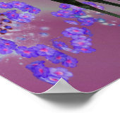 ブラックユニコーン花ファンタジー馬術 ポスター (角)