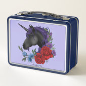 ブラックユニコーン花紫 メタルランチボックス (裏面)