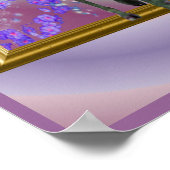 ブラックユニコーン馬の境界を超えたファンタジーアート ポスター (角)