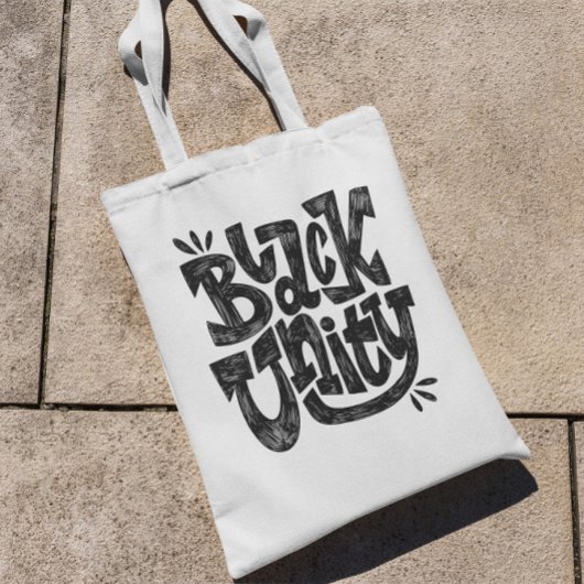 ブラックユニティ引用文 トートバッグ
