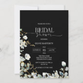 ブラックユーカリプトゥスブライダルシャワー招待 招待状 (正面)