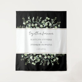 ブラックユーカリ ウェディング ティッカープラン フレーバー タペストリー