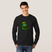 ブラックユーモア吐くモンスター 吐き戻しモンスター Tシャツ (正面フル)