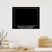 ブラックユーモア（ユーモア）おもしろい人口動態ポスター ポスター (キッチン)