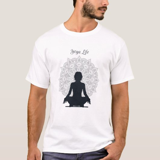 ブラックヨガライフ Tシャツ (正面)