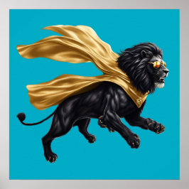 ブラックライオンスーパーヒーロー ポスター