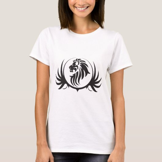 ブラックライオンズヘッド Tシャツ (正面)