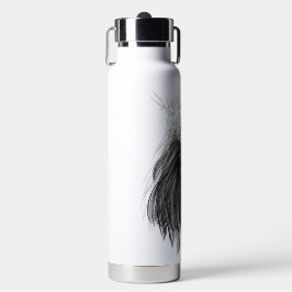 ブラックライオン〔雄ジカの〕枝角クラウンとモノグラム ウォーターボトル