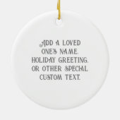 ブラックライオン〔雄ジカの〕枝角クラウンとモノグラム セラミックオーナメント (裏面)