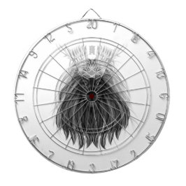 ブラックライオン〔雄ジカの〕枝角クラウンとモノグラム ダーツボード
