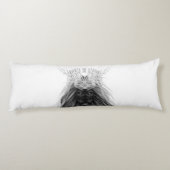 ブラックライオン〔雄ジカの〕枝角クラウンとモノグラム ボディピロー (裏面)