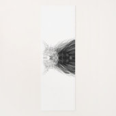 ブラックライオン〔雄ジカの〕枝角クラウンとモノグラム ヨガマット (裏面)