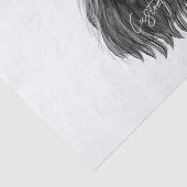 ブラックライオン〔雄ジカの〕枝角クラウンとモノグラム 薄葉紙 (詳細)