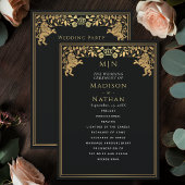 ブラックライオ王室のン中世ソード結婚式 プログラム