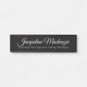 ブラックライセンス結婚及び家族セラピストLMFT サインプレート