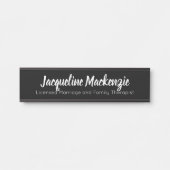 ブラックライセンス結婚及び家族セラピストLMFT サインプレート (正面)