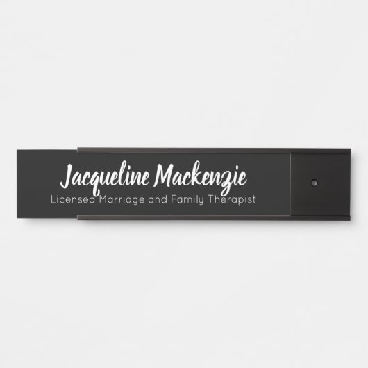 ブラックライセンス結婚及び家族セラピストLMFT サインプレート (正面)
