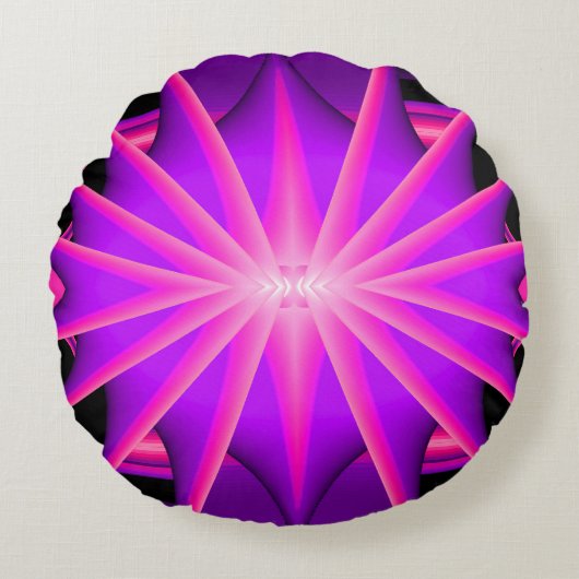 ブラックライトおもしろい..... ラウンドクッション (正面)