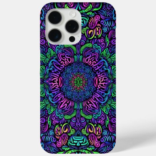 ブラックライトグラフィティデザイン Case-Mate iPhoneケース (裏面)