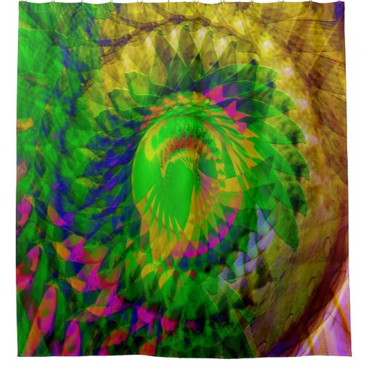 ブラックライトナイト….. シャワーカーテン (正面)