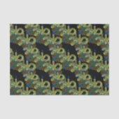 ブラックライトネオングロークリスマスキャンドルとオーナメント 薄葉紙 (正面)