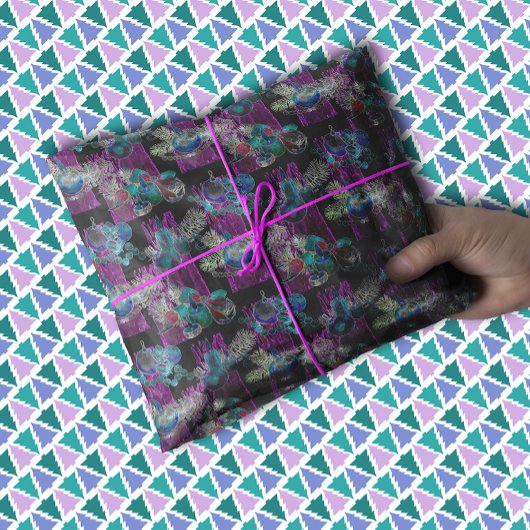 ブラックライトネオングロークリスマスキャンドルクラスター 薄葉紙