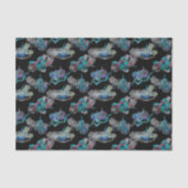 ブラックライトネオングロークリスマスキャンドルパターン 薄葉紙 (正面)