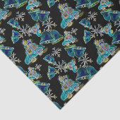 ブラックライトネオングロークリスマススノーフレーク車ベル 薄葉紙 (詳細)