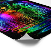 ブラックライト太陽の反射 ポスター (角)