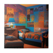 ブラックライト日 タイル (正面)