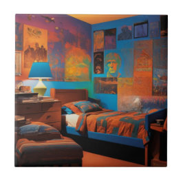 ブラックライト日 タイル