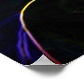 ブラックライト馬ポスタープリント – 馬ポスター ポスター (角)