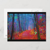 ブラックライト フォレスト オイル ペイント ポストカード (正面/裏面)