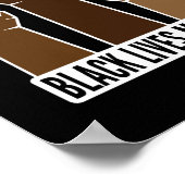 ブラックライフズマターアートプリント ポスター (角)