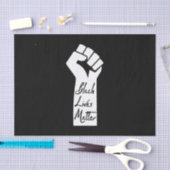 ブラックライフズマターブラックウーマン 薄葉紙 (クラフト)