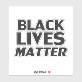 ブラックライフズマターブラックモダンはっきりしたタイポグラフィ シール