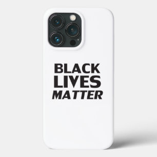 ブラックライフズマターホワイトブラックモダンタイポグラフィ iPhone 13 PROケース