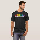 ブラックライフズマター – BLM Rainbow Tシャツ (正面フル)