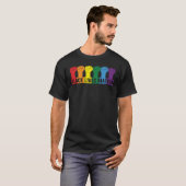 ブラックライフズマター – BLM Rainbow Tシャツ (正面フル)