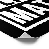 ブラックライフズマターBLMアフリカンアメリカンプライド ポスター (角)