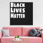 ブラックライフズマターBLM キャンバスプリント (インサイチュ (リビング))