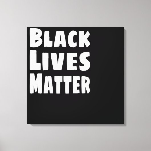 ブラックライフズマターBLM キャンバスプリント (正面)