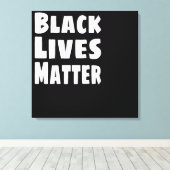 ブラックライフズマターBLM キャンバスプリント (インサイチュ (ウッドフロア))