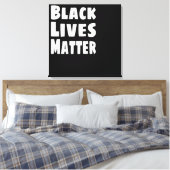 ブラックライフズマターBLM キャンバスプリント (インサイチュ (寝室))