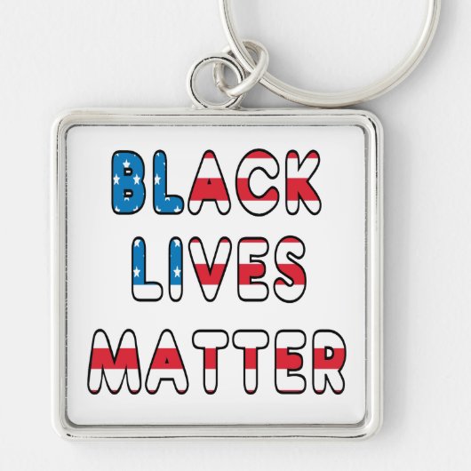 ブラックライフズマターBLM キーホルダー (正面)