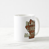ブラックライフズマターBLM コーヒーマグカップ (正面右)