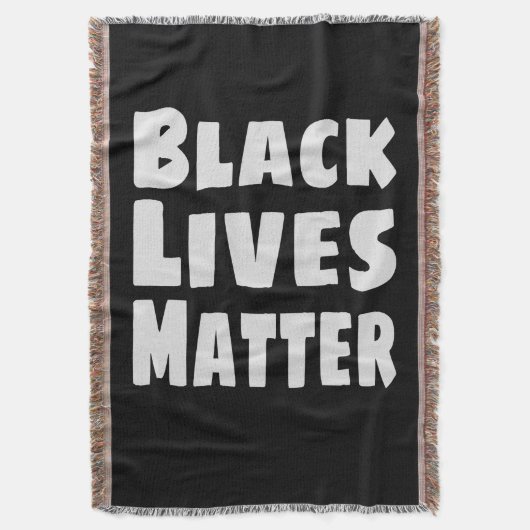 ブラックライフズマターBLM スローブランケット (正面縦)