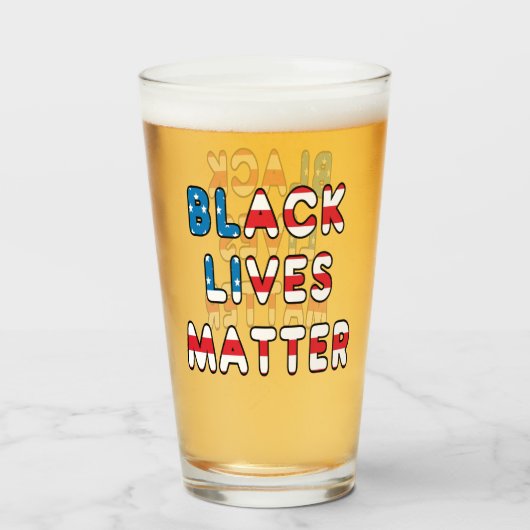 ブラックライフズマターBLM タンブラーグラス (ドリンク正面)